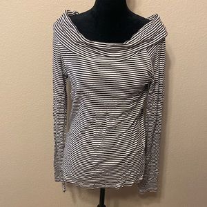 ❤️ 2 for $10 Banana Republic Brown/White Stripe Top